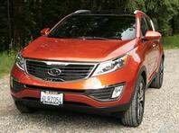 Решетка в бампер Kia Sportage III 2010 - 2016