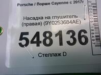 Насадка на глушитель Porsche Cayenne III 2017 - н.в.