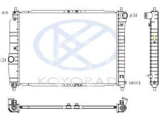 Радиатор основной Chevrolet Aveo I [T200] 2003 - 2008