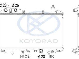 Радиатор основной Honda Civic VIII [4D] 2005 - 2011